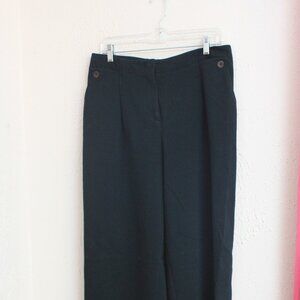 #474 Faconnable Black Dress Pants Size 14